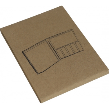 Logo trade promotional products image of: Adhesive note pad BURLINGTON