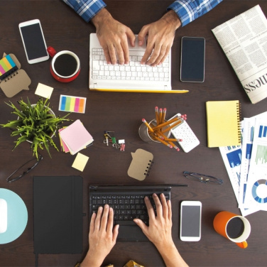 Logo trade promotional giveaway photo of: A5 note book KIEL