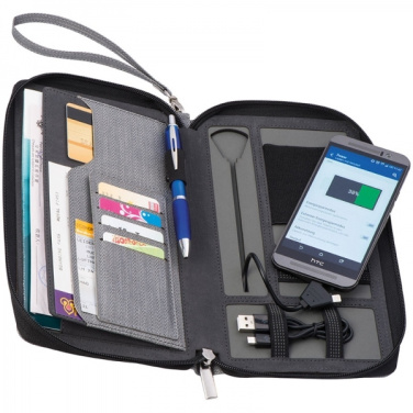Logo trade advertising product photo of: Travel folder with power bank Almera