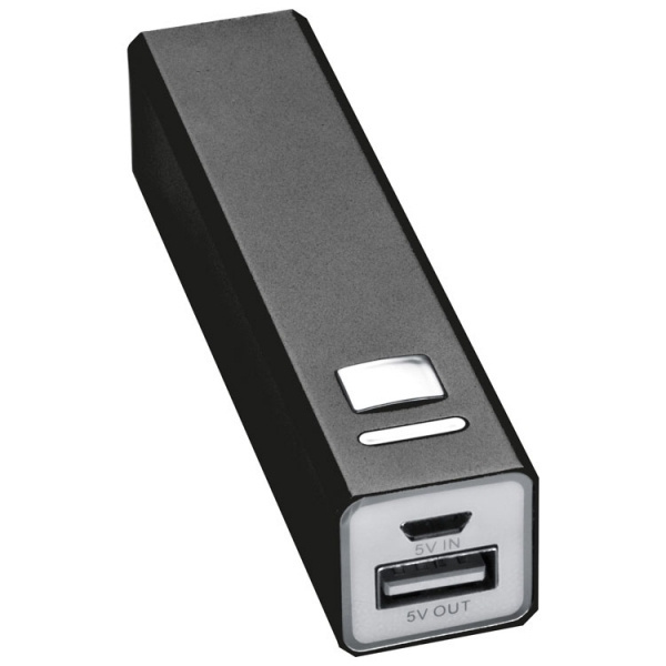 Logotrade promotional product image of: Metal power bank PORT HOPE 2200mAh
