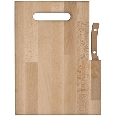 Logo trade corporate gifts picture of: Wooden board with knife LIZZANO