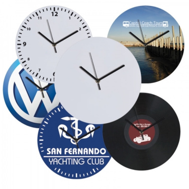 Logo trade advertising product photo of: Wall clock with allover clock face VENICE