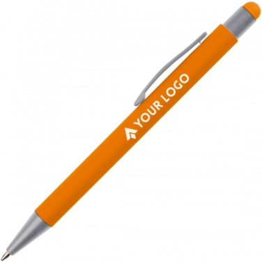 Logo trade advertising products picture of: Metal ballpen touch pen soft touch SALT LAKE CITY