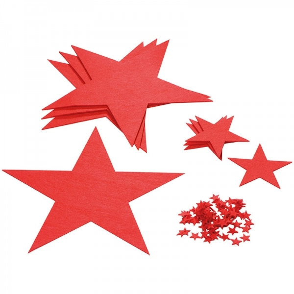 Logo trade promotional giveaways image of: Felt star set KARLSTAD