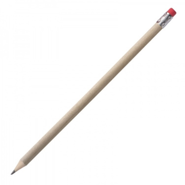 Logo trade promotional gifts picture of: Pencil with eraser HICKORY