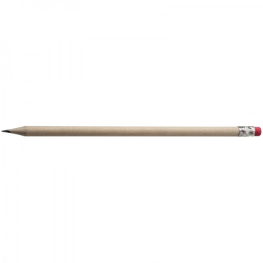 Logotrade promotional merchandise picture of: Pencil with eraser HICKORY