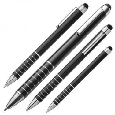 Logotrade promotional items photo of: Metal ballpen with touch pen LUEBO