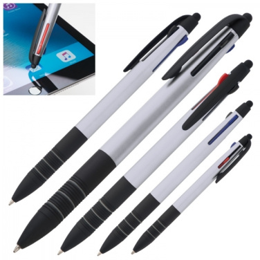 Logo trade corporate gifts picture of: Plastic ballpen 3in1 BOGOTA