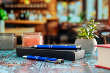 Logotrade corporate gift picture of: Metal writing set CLAREMONT