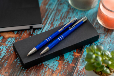 Logotrade promotional merchandise image of: Metal writing set CLAREMONT