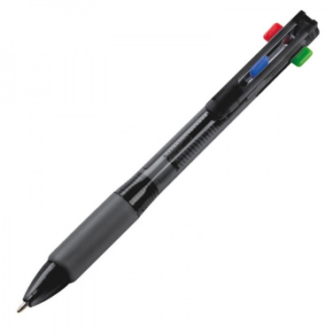 Logo trade promotional gifts picture of: Plastic ballpen 4in1 NEAPEL