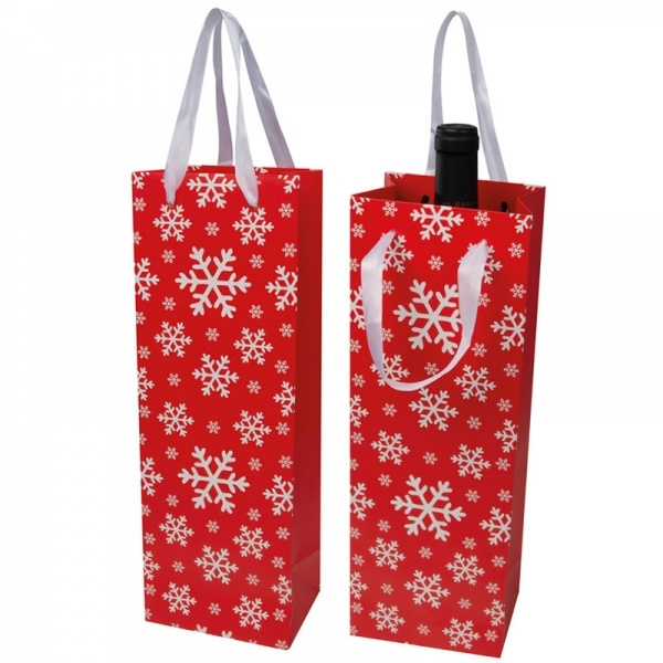 Logotrade promotional gift image of: Wine bag in Christmas design LAPLAND