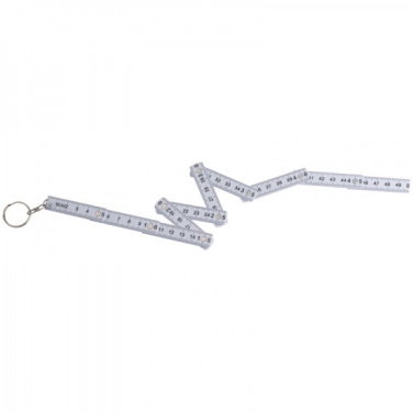 Logo trade promotional gifts image of: Keyring with 0,5m ruler