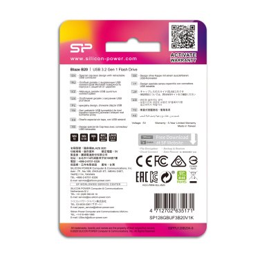 Logo trade business gift photo of: Pendrive Silicon Power B20 USB 3.0