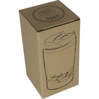 Logo trade promotional giveaways picture of: Stainless steel mug with lid ROMA 250 ml