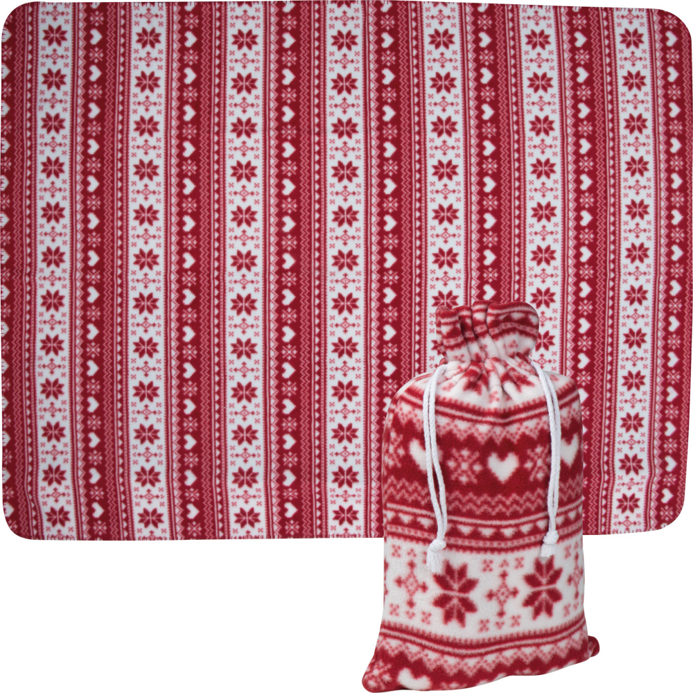 Logo trade promotional merchandise picture of: Christmassy blanket DEBRECEN