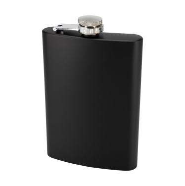 Logotrade promotional giveaway picture of: Hip flask OLYMPOS Schwarzwolf