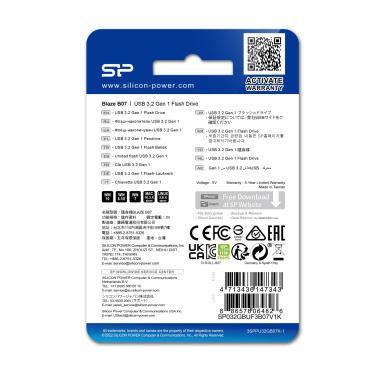 Logo trade promotional merchandise picture of: PENDRIVE SILICON POWER BLAZE - B07 3.2 16GB