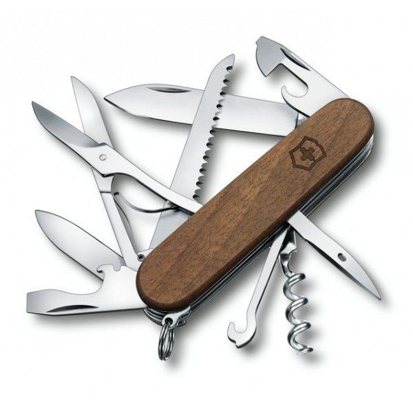 Logotrade corporate gifts photo of: Pocket knife Huntsman Wood Victorinox
