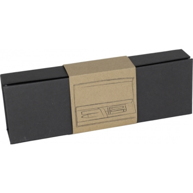 Logo trade promotional merchandise photo of: Metal writing set KARLOVAC