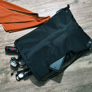 Logotrade promotional merchandise photo of: Drawstring bag NUNAVUT Schwarzwolf