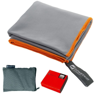 Logotrade promotional products photo of: Towel MALAREN Schwarzwolf