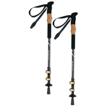 Logotrade promotional product picture of: Trekking poles DENALI Schwarzwolf