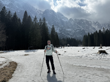 Logotrade promotional gift picture of: Trekking poles DENALI Schwarzwolf