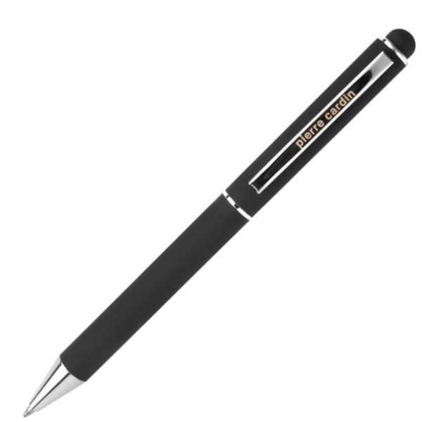 Logo trade corporate gifts picture of: Metal ballpoint pen, touch pen, soft touch CLAUDIE Pierre Cardin