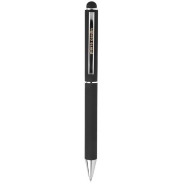 Logo trade promotional giveaways image of: Metal ballpoint pen, touch pen, soft touch CLAUDIE Pierre Cardin