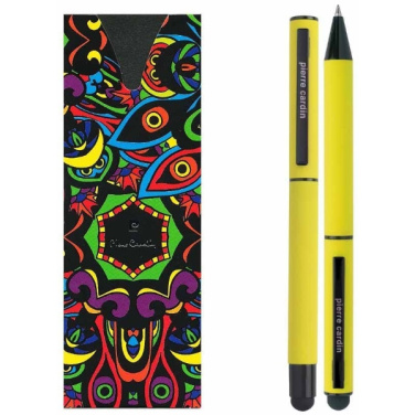 Logotrade promotional product picture of: Writing set touch pen, soft touch CELEBRATION Pierre Cardin