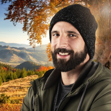 Logo trade promotional gift photo of: Multifunctional bandana MOGOTON Schwarzwolf