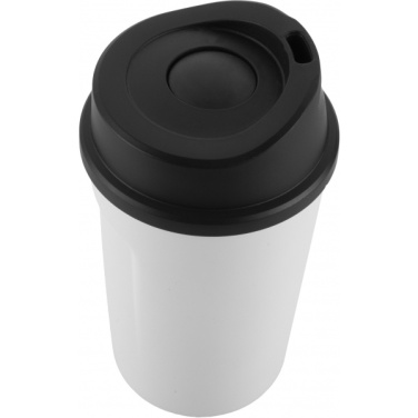 Logo trade business gifts image of: Thermo mug LIARD Schwarzwolf