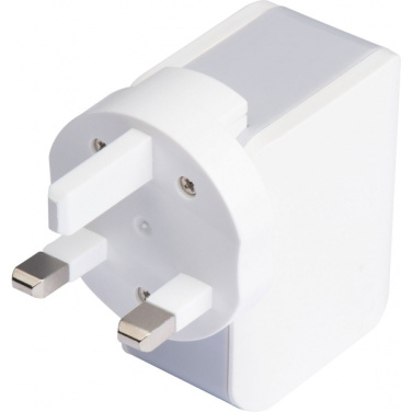 Logo trade business gift photo of: Travel adapter ANTWERP