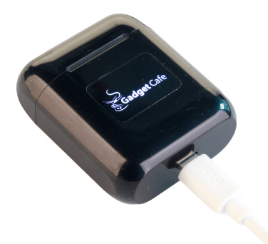 Logotrade promotional items photo of: Wireless earbuds with light up logo