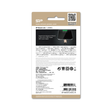 Logo trade advertising product photo of: DATA TRANSFER CABLE Boost Link Nylon LK30CL Type C