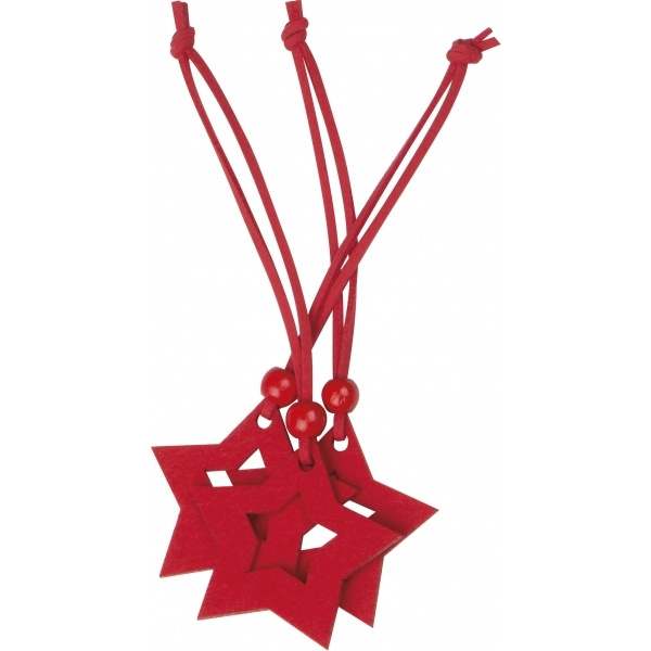 Logo trade promotional gift photo of: Star pendant set ESSEN