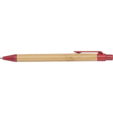 Logotrade promotional product picture of: Wheatstraw and bamboo ballpen HALLE