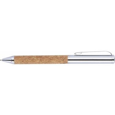 Logo trade corporate gifts picture of: Twist-ballpen metal and cork LILLEHAMMER