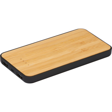 Logo trade promotional product photo of: Wireless charger and powerbank 8000 mAh MILAN