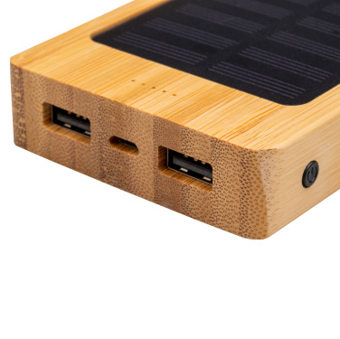 Logotrade promotional products photo of: Bamboo power bank BAKERSFIELD