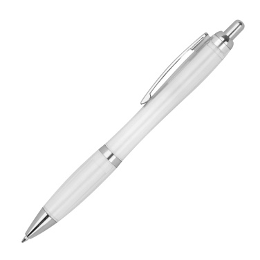 Logo trade promotional items image of: Transparent ballpen ALKEN