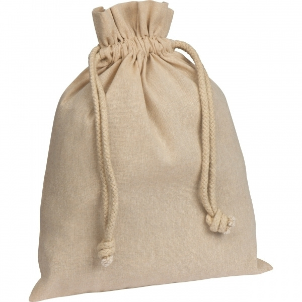 Logo trade promotional merchandise image of: Recycled cotton bag PASADENA