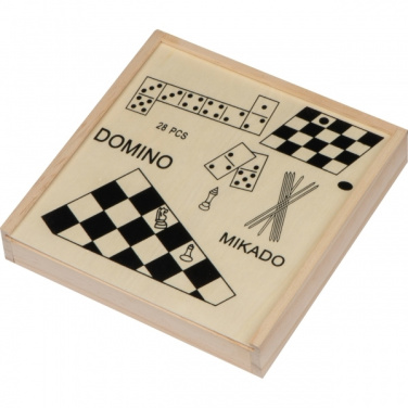 Logo trade promotional gift photo of: Wooden game collection RIGA