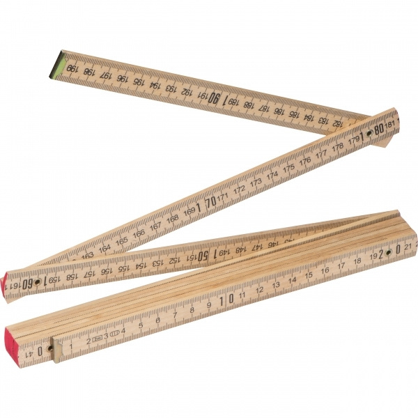 Logo trade promotional merchandise picture of: Folding rule ST. GALLEN