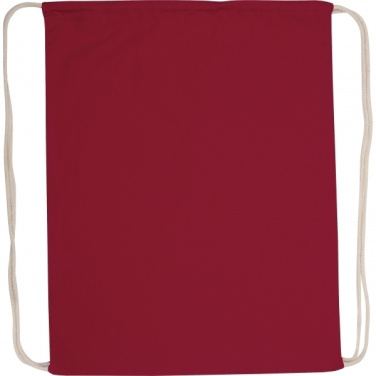 Logo trade advertising product photo of: Cotton gym bag BUDAPEST