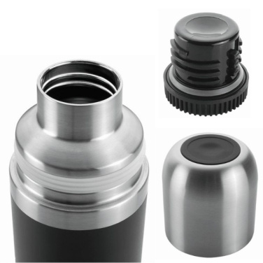 Logo trade advertising products image of: Vacuum bottle DINARA Schwarzwolf