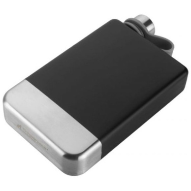 Logo trade promotional items picture of: Hip flask set TAHAT Schwarzwolf