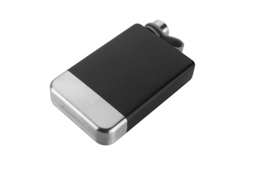 Logo trade business gift photo of: Hip flask HALTI Schwarzwolf