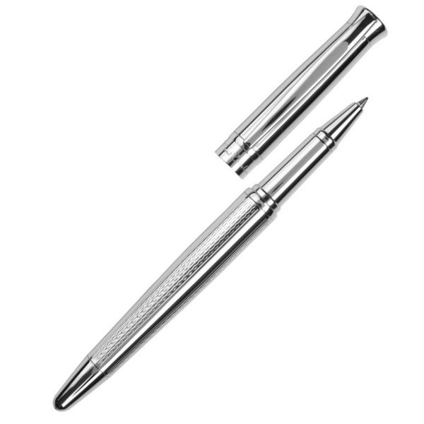 Logo trade promotional items image of: Metal roller pen ROI